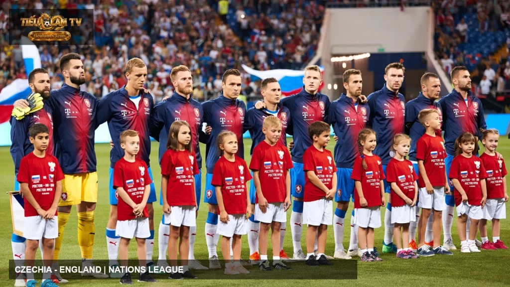 Cầu thủ Czechia trong một trận đấu quốc tế